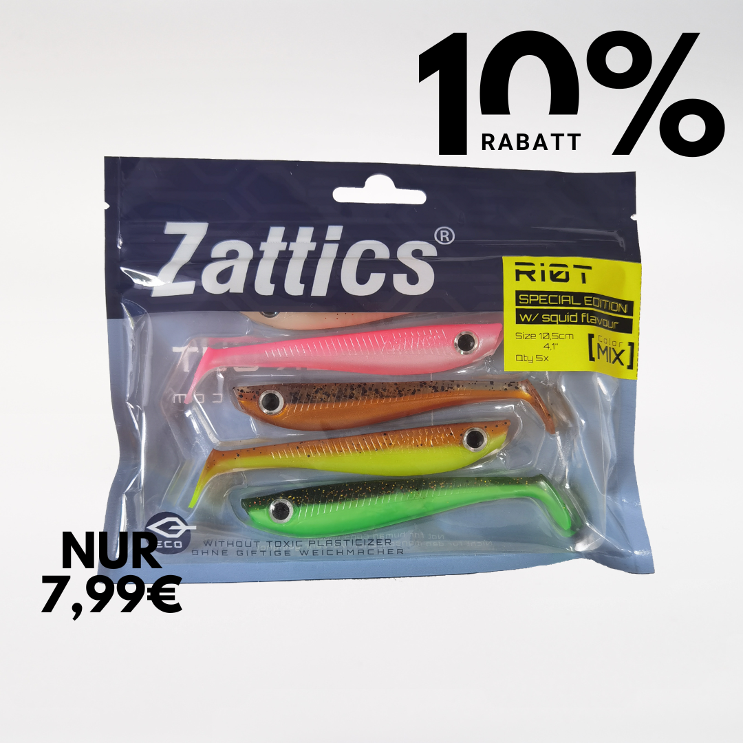 Geschenk für Angler Gummifisch Set von Zattics 5 Stück