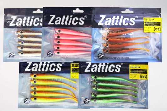 Zattics Siek 12cm Gummifische Pintails ohne gifit Weichmacher für das Vertikalangeln, Dropshot Ködgeer oder als Trailer am Chatterbait kaufen