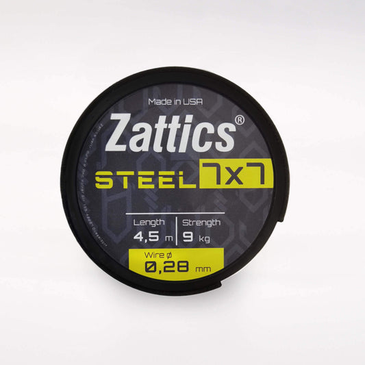 Zattics Raubfisch Stahlvorfach in 7x7 in 9kg für das Zanderangeln